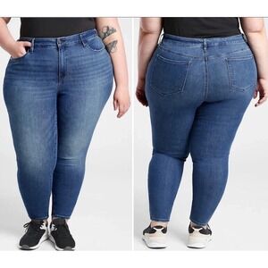 Athleta‎ Sculptek Women's Blue Denim Jeans Size 26X Stretch Ultra Skinny New